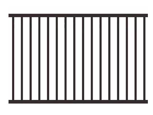 [FP005] Daisy Flat Top Fence Panel 1200mm (H) x 2000mm (W) - Black pickup VIC only