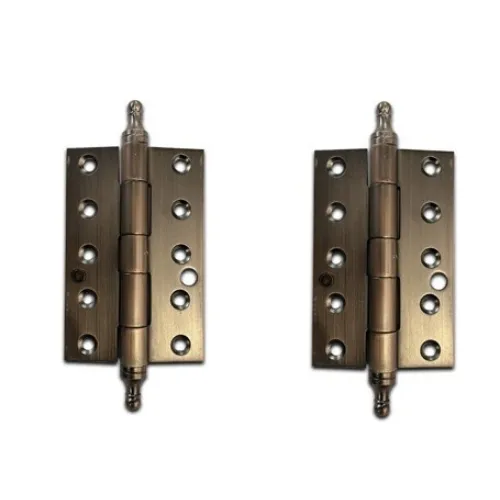 [HN940] Stainless Steel Decorative Butt Hinges - 150x100x2.5mm, Rusted Finish - Pair
