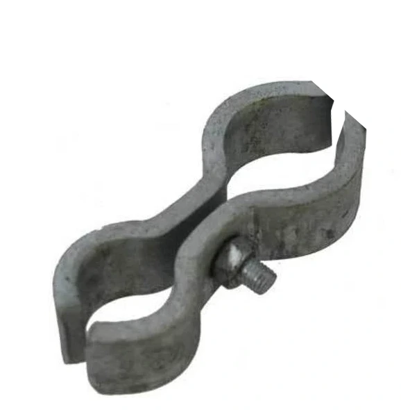 [HGRR330] Galvanised Round-to-Round Gate Hinge – Double Hinge | 32NB Post to 32NB Gate (42x42mm) | Sold Individually