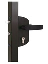 Economical Gate Lock LAKZ P1 square profile 40mm Black
