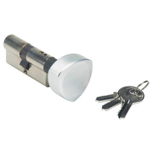 [KB603] Euro Key Barrel, 60mm Full Cylinder, Keyed Different with Turn Snib (3012-60-KNOB-GSZ)