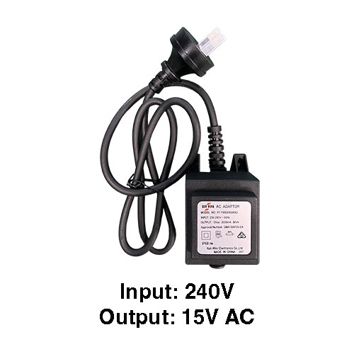 [ET002] Centsys External Transformer 15VAC 30VA (XY-15002000ASO) for D5 Evo, D5 Smart Evo, D3 Smart & Vantage