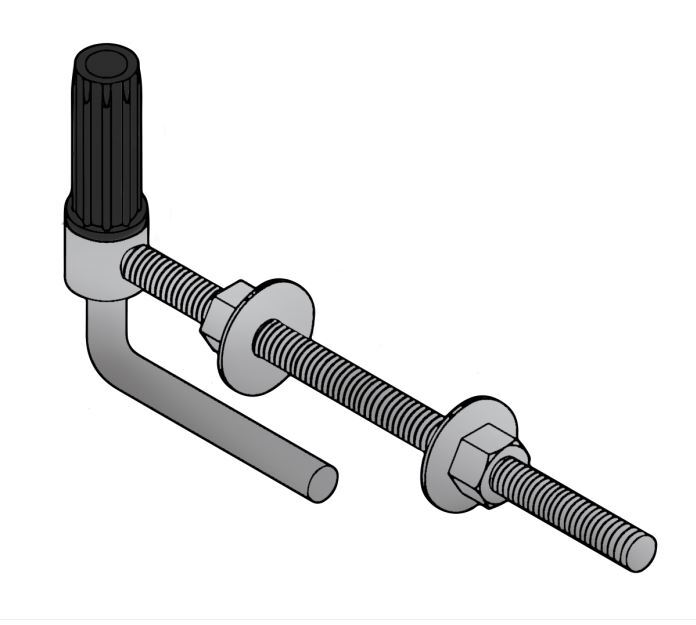 [HN566] Anti-Twist Farm Gate Hinge - 400x25NB