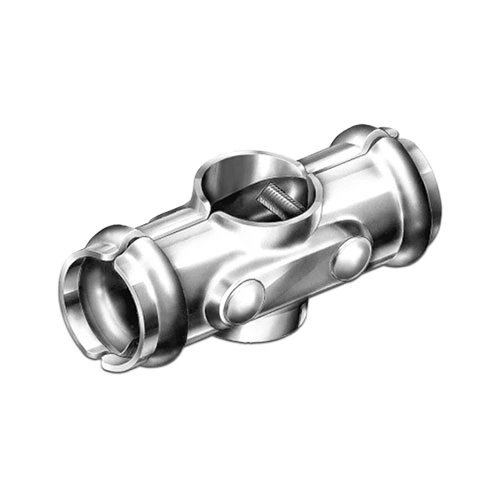 [HN370] Galvanised Cross Fitting Tube Connector - 20NB x 20NB