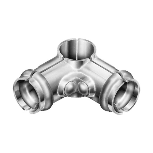 [HN506] Galvanised Fixed Corner Fitting Tube Connector - 32NB x 32NB
