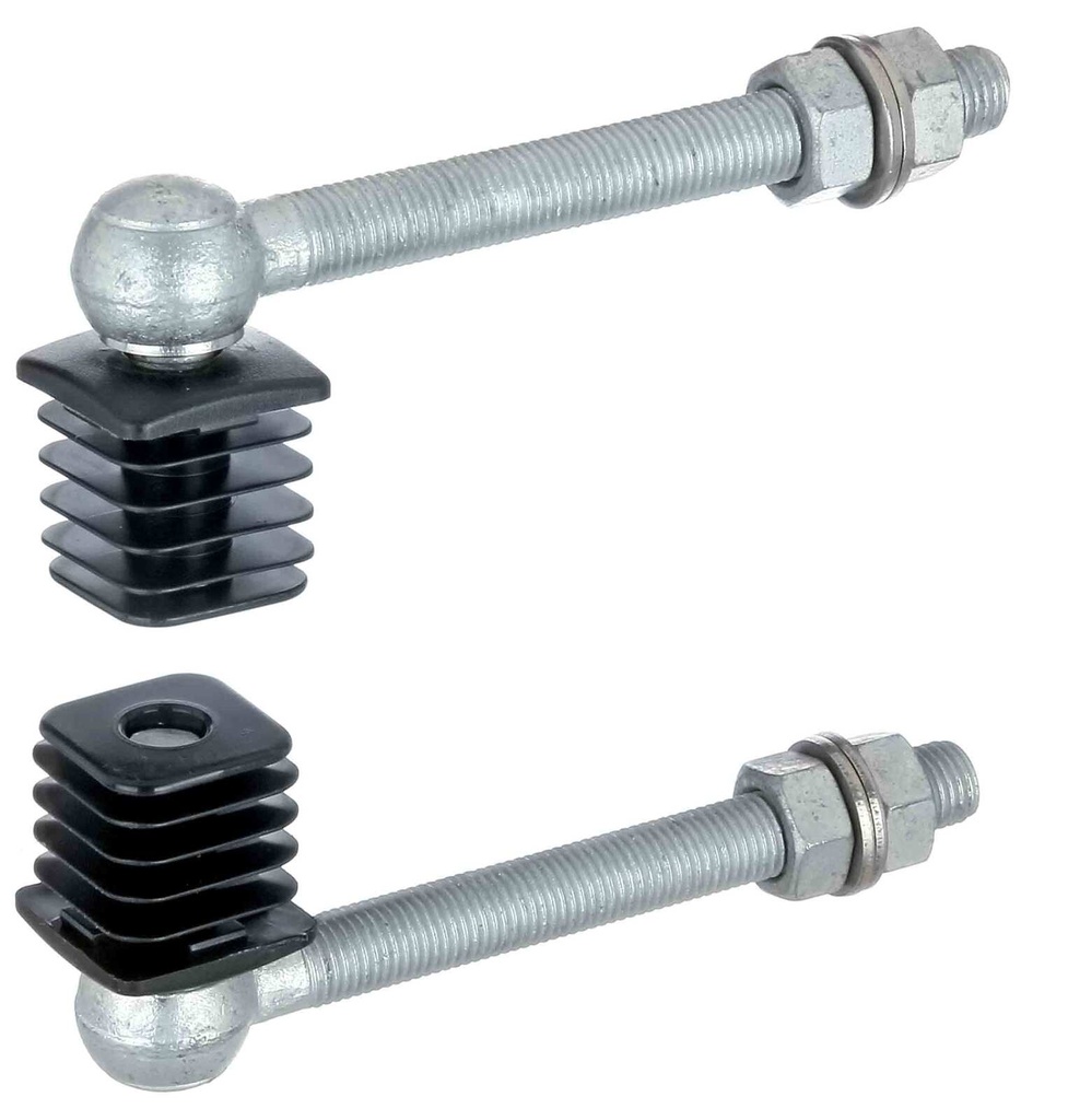 [HN462] Locinox Galvanised Steel Light Gate Hinges - 40x40mm Frame - Pair
