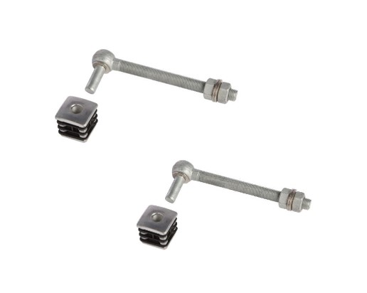 [HN464] Locinox Aluminium Light Gate Hinges - 50x50mm Frame - Pair