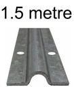 Galvanised steel U Groove Above Ground Floor Track for Sliding Gates 1.5 Metres - VIC Pick up Only