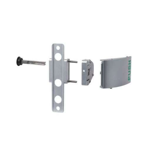 [MKLH334] Locinox Bolt-On Lock Handle - 3006PUSH - Aluminium in Satin Chrome Silver