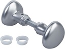 Locinox Aluminium Round Knobs Handle - 3006R - Satin Chrome Silver - Pair