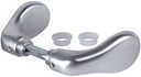 Locinox Lock Handle - 3006C For Commercial & Ornamental- Aluminium in Satin Chrome Silver - Pair