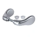 Locinox Lock Handle - 3006C For Commercial & Ornamental- Aluminium in Satin Chrome Silver - Pair