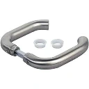 Locinox Insert Mortice Lock Handle - 3006I-H - Stainless Steel in Satin Chrome Silver - Pair