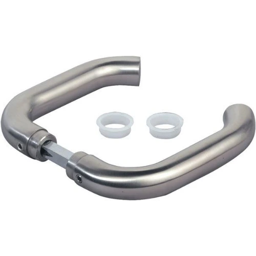 [MKLH316] Locinox Lock Handle - 3006I For Commercial & Ornamental - Stainless Steel in Satin Chrome Silver - Pair