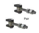 Gatemaster Zinc Plated Adjustable Swing Gate Hinge - 30mm Pin, 235mm Neck, Up To 800kg - Pair