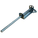 Heavy Duty Steel Drop Bolt 300mm long x 12mm pin Finished Zinc plated