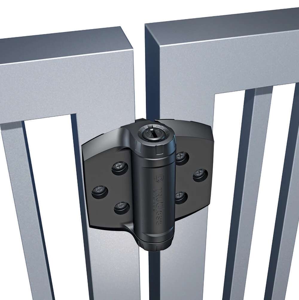 [HN766] D&D TruClose Adjustable Self Closing Hinges - 70kg, Black, For Metal/Vinyl/Wood, 19mm Gap, Two Legs - Pair