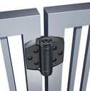 D&D TruClose Adjustable Self Closing Hinges - 70kg, Black, For Metal/Vinyl/Wood, 19mm Gap, No Legs - Pair