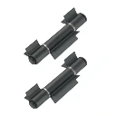 Weld-On Shackle Hinges - Mild Steel, 20mm Pin, 800kg, 3-Piece - Pair