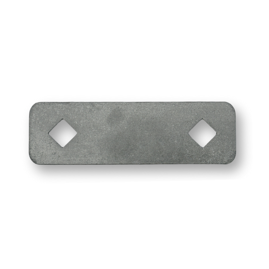 [HN172] Round Tube Hinge Strap Back Plate - 116x40x5mm, To Suit 25NB Heavy Duty - Single