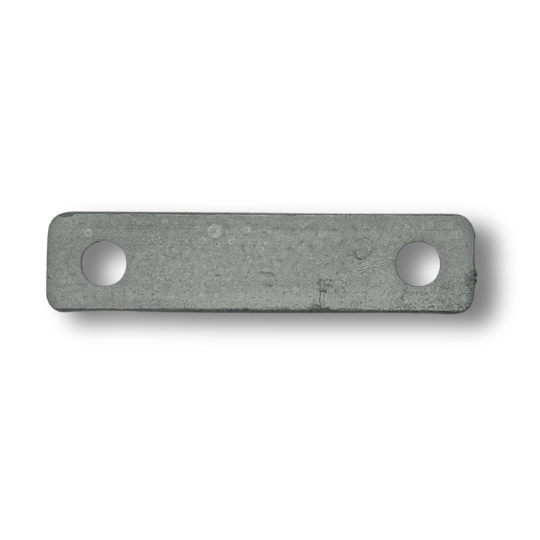 [HN168] Round Tube Hinge Strap Back Plate - 86x25x3mm, To Suit 20NB - Single