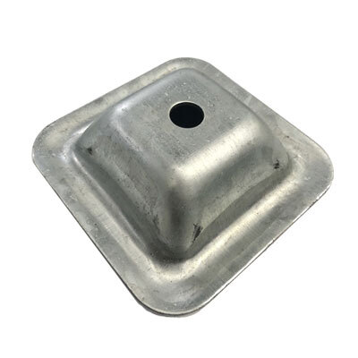 [SE882] Industrial Steel Pallet Feet -140x140x2.5mm SQ, Galvanised Finish