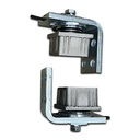 Aluminium Insert Bolt-On Bearing Hinges For 50x50mm Aluminium Tube - Up To 350kg - Pair