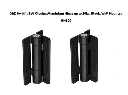 D&D Kwikfit Self Closing Aluminium Hinge up to 20kg: Black, Wall Mounted (Pair)
