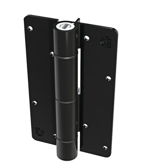 [HN822] D&D Kwikfit Self Closing Hinges - 20kg, Black, Alignment Ridges - Pair