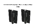 D&D Kwikfit Self Closing Hinges - 20kg, Black, Alignment Ridges - Pair