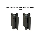 D&D Kwikfit Self Closing Hinges - 20kg, Black, Two Legs - Pair