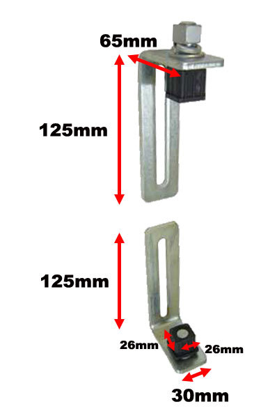 [HN792] Light Swing Gate Hinges - 30x30mm Frame