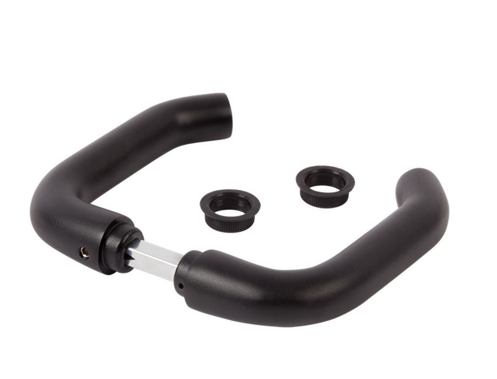 Locinox Lock Handle - 3006B For Commercial & Ornamental - Aluminium in Matt Black - Pair