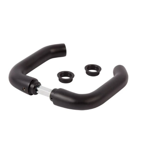 [MKLH326] Locinox Insert Mortice Lock Handle - 3006B-H - Aluminium in Matt Black - Pair