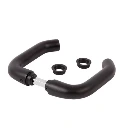 Locinox Insert Mortice Lock Handle - 3006B-H - Aluminium in Matt Black - Pair