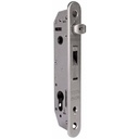 Locinox FIFTYLOCK Euro Insert Mortice Lock - 50x50 Frame, 30mm Backset, Silver - For Swing Gates