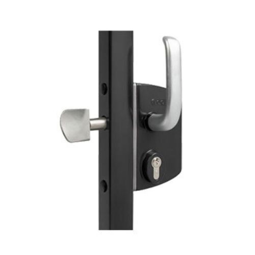 [FK826] Locinox Industrial Manual Sliding Gate Lock 40mm profile Black (LSKZ40) -without Keep