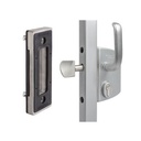 Locinox Industrial Manual Sliding Gate Lock 40mm profile Silver (LSKZ4040U2L)-with Keep