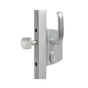 Locinox Industrial Manual Sliding Gate Lock 50mm profile Silver (LSKZ50) without keep