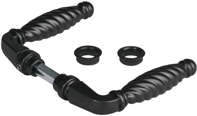 Locinox Lock Handle - 3006FA For Commercial & Ornamental - Plastic in Matt Black - Pair