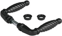 Locinox Lock Handle - 3006FA For Commercial & Ornamental - Plastic in Matt Black - Pair