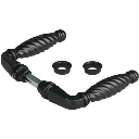Locinox Lock Handle - 3006FA For Commercial & Ornamental - Plastic in Matt Black - Pair