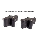 Locinox Puma Adjustable Swing Gate Hinges - Black - Pair