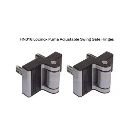 Locinox Puma Adjustable Swing Gate Hinges - Silver - Pair