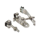 Locinox Adjustable Rising Gate Hinges EXCENTRO 180° Gate Hinge Set for Sloping Driveways