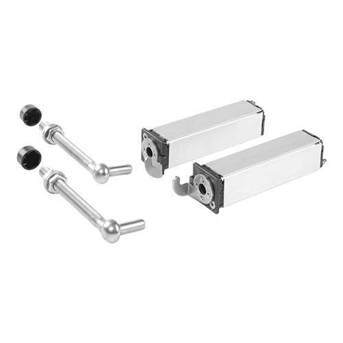 [HGHC920] Locinox Swing40 Self Closing Light Gate Hinges - 40x40mm Frame, 130mm Thread, Up To 75kg - Pair