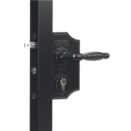 Locinox LAKY F2 Small Ornamental Swing Gate Lock F2 Square profile adjustable 30-40mm (LAKY30F2)