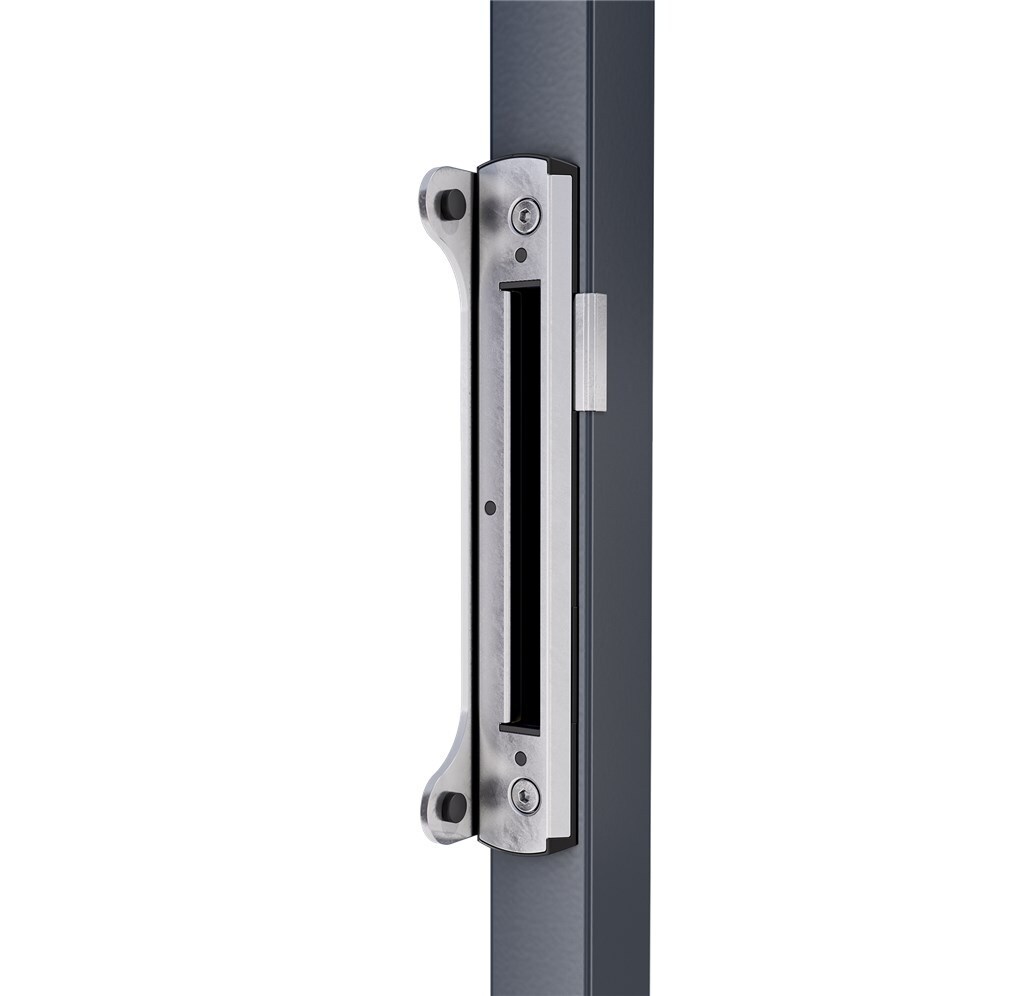 Locinox Stainless steel surface mounted keep for Forty, Fifty and Sixty Lock-BLACK (SFKM-9005QF)