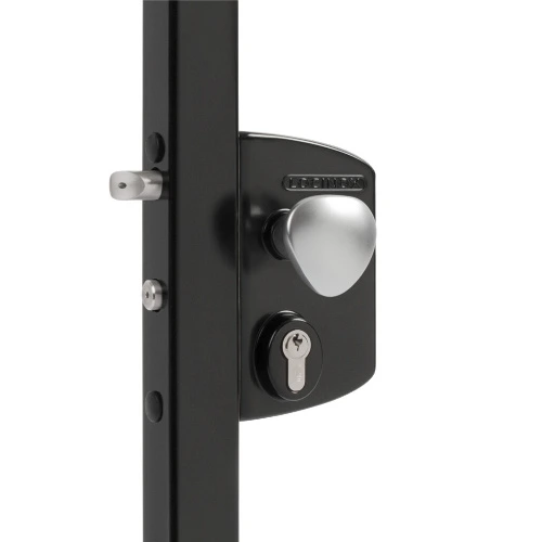 [FK642] Locinox Surface mounted electric gate lock with Fail Open for Square tube Adjustable 40-60mm(LEKQ40) - BLACK
