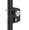 Locinox Surface mounted electric gate lock with Fail Open for Square tube Adjustable 40-60mm - BLACK